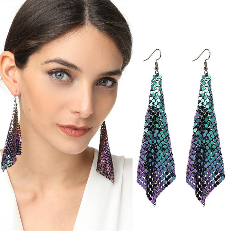 Sequins Tassel Earrings