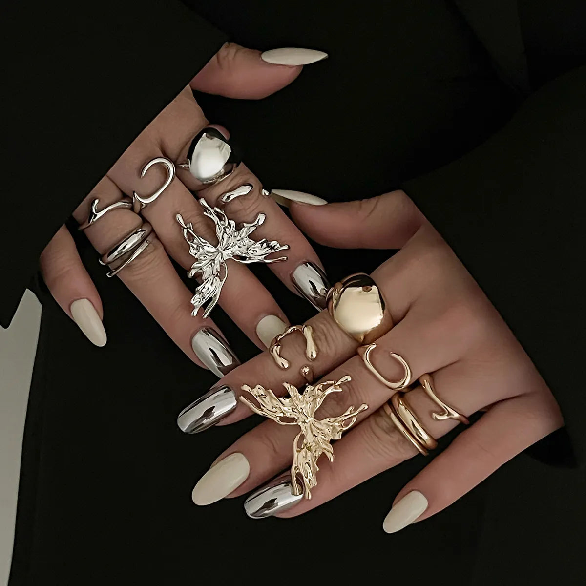 Butterfly Stack Rings
