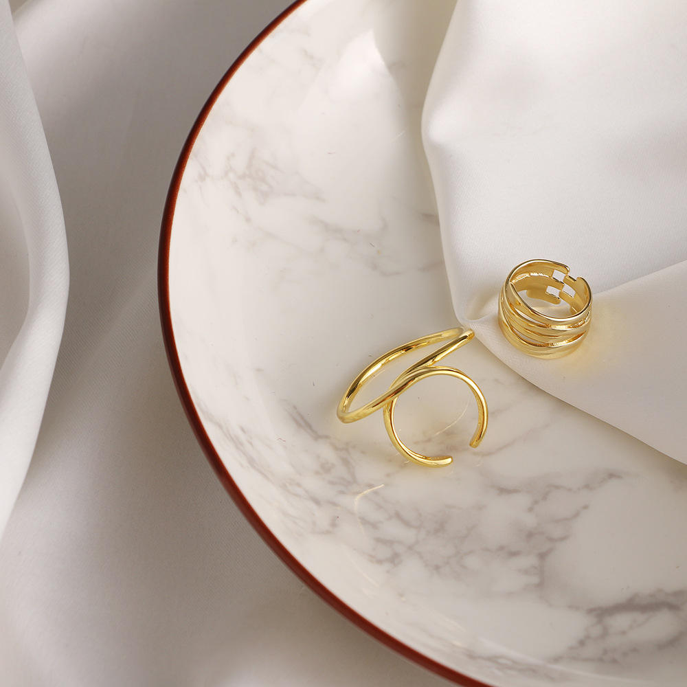 Golden muse stack of 2 rings