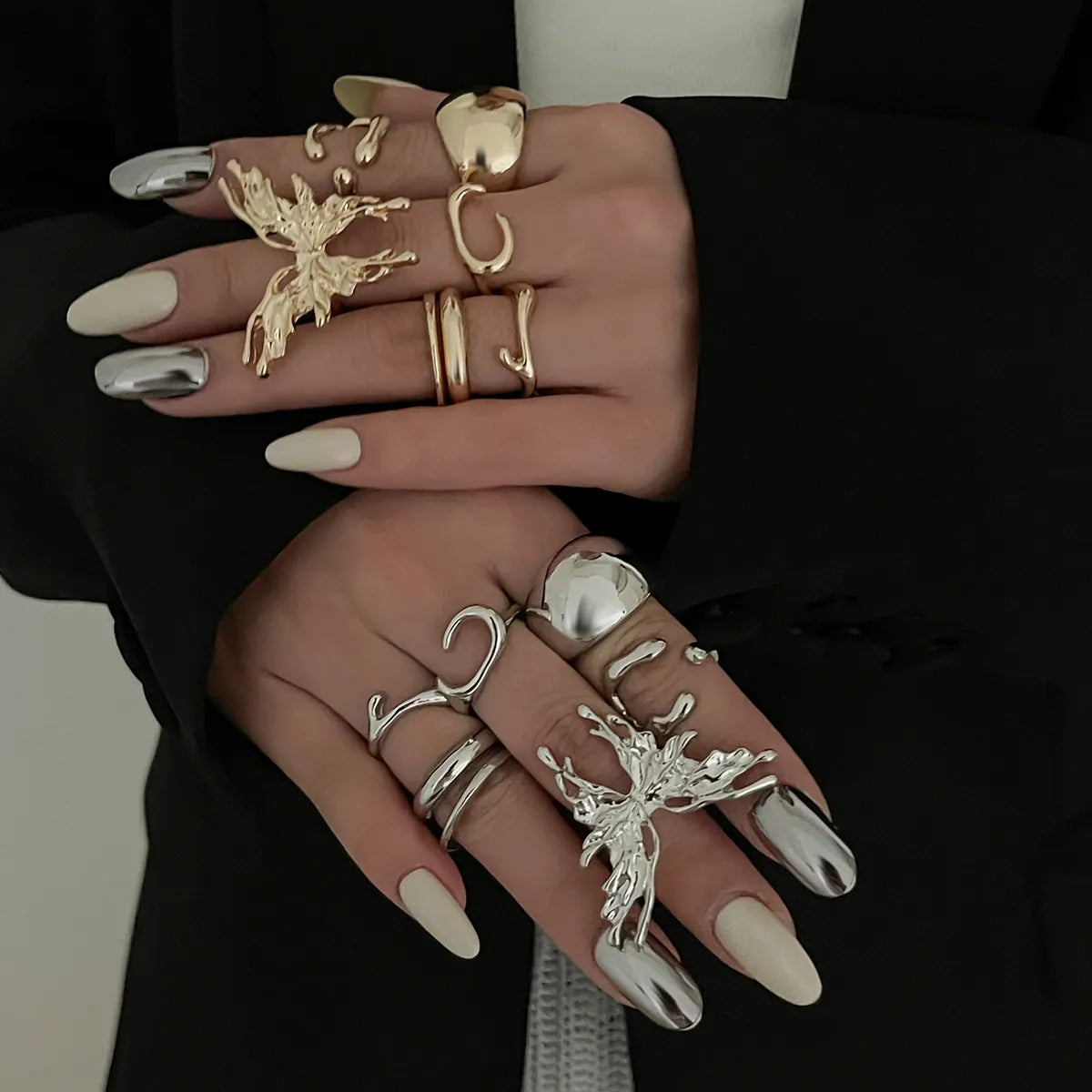 Butterfly Stack Rings
