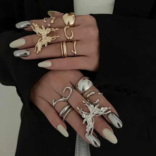 Butterfly Stack Rings