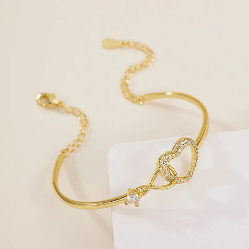 Love Charm Bangle Bracelet