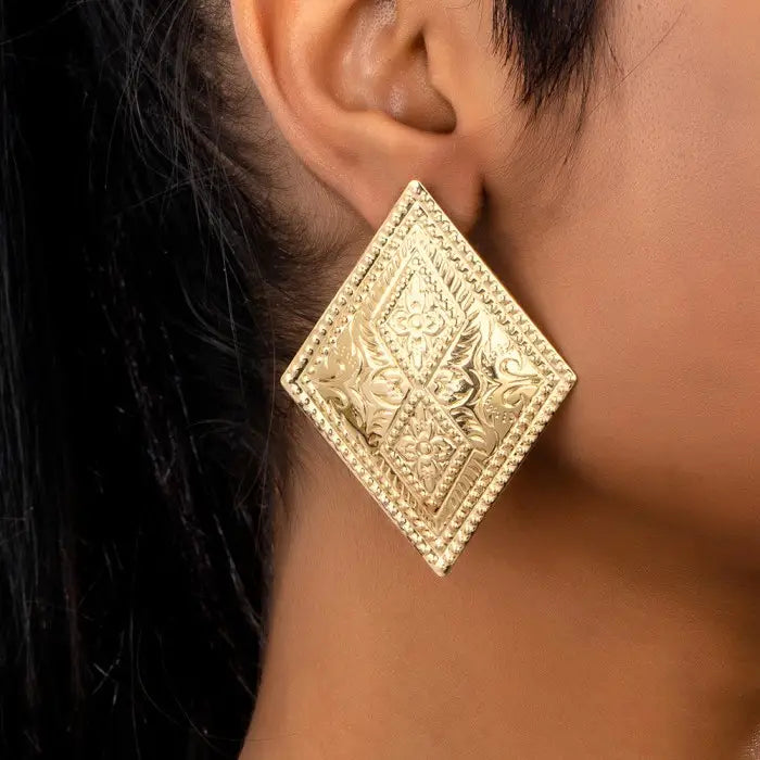 Geometric Square Bracelet & Ring Set