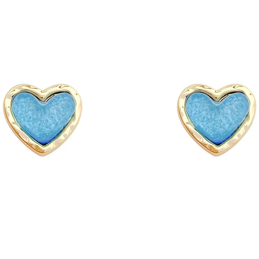 Bluebell Heart Studs
