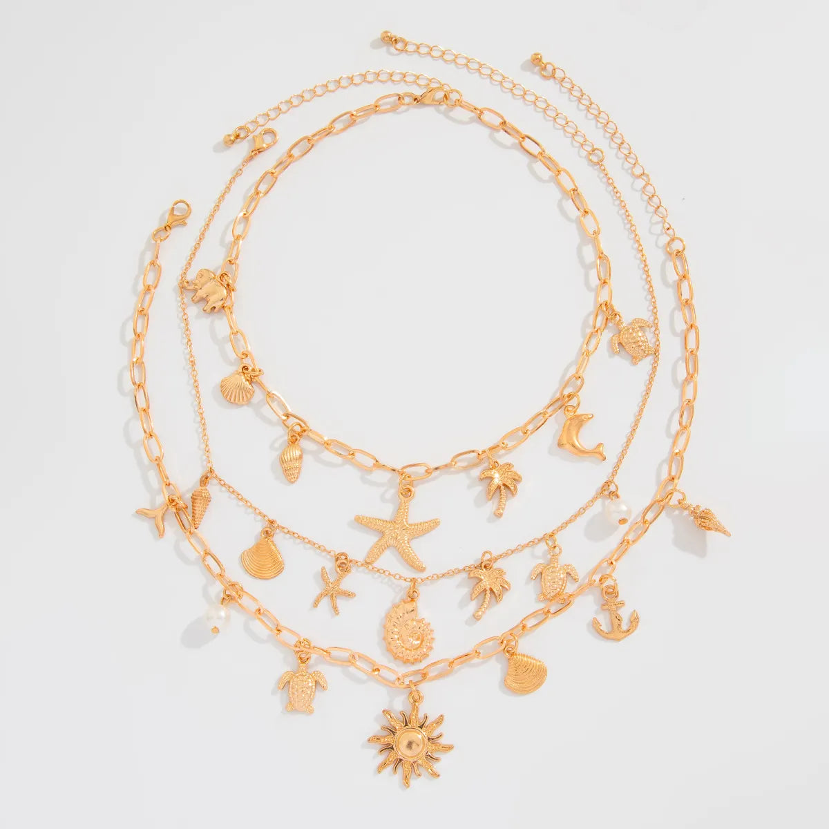 Boho Multi Pendant Necklace