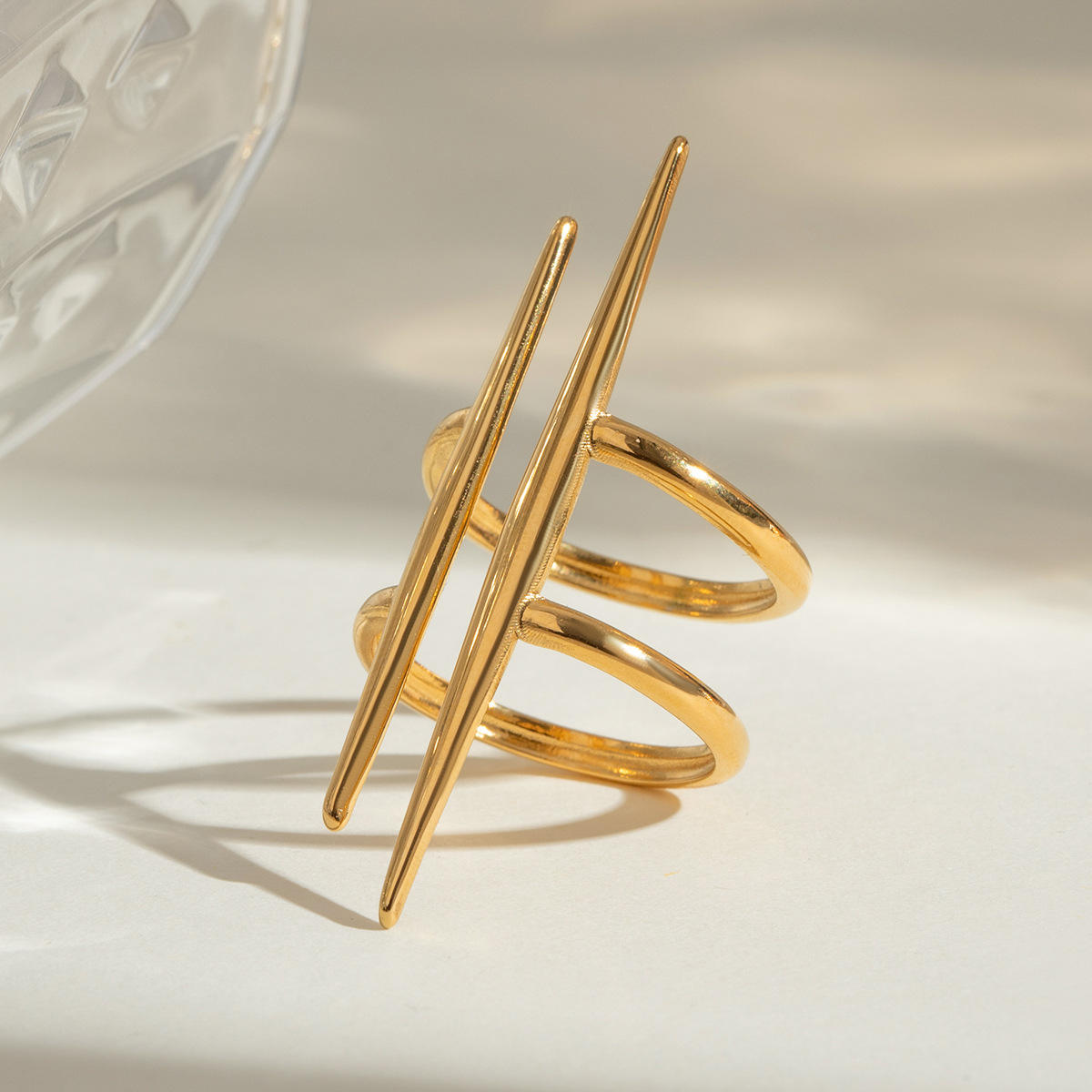 Double Layer Vintage Open Ring