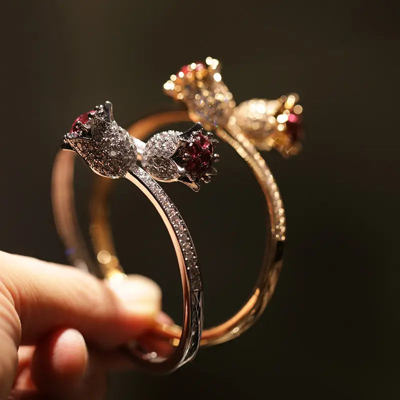 Rose Zircon Bloom Bracelet