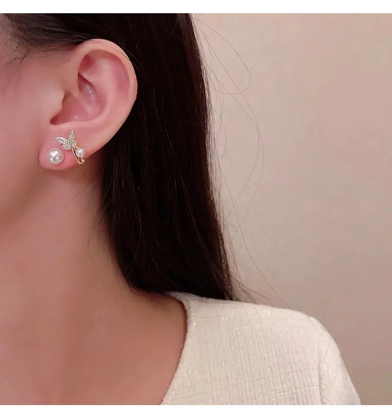 Fairy Wing Pearl Earrings