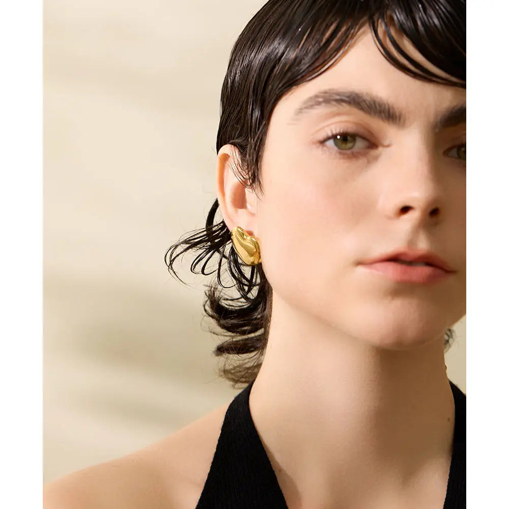 Belle Heart Studs