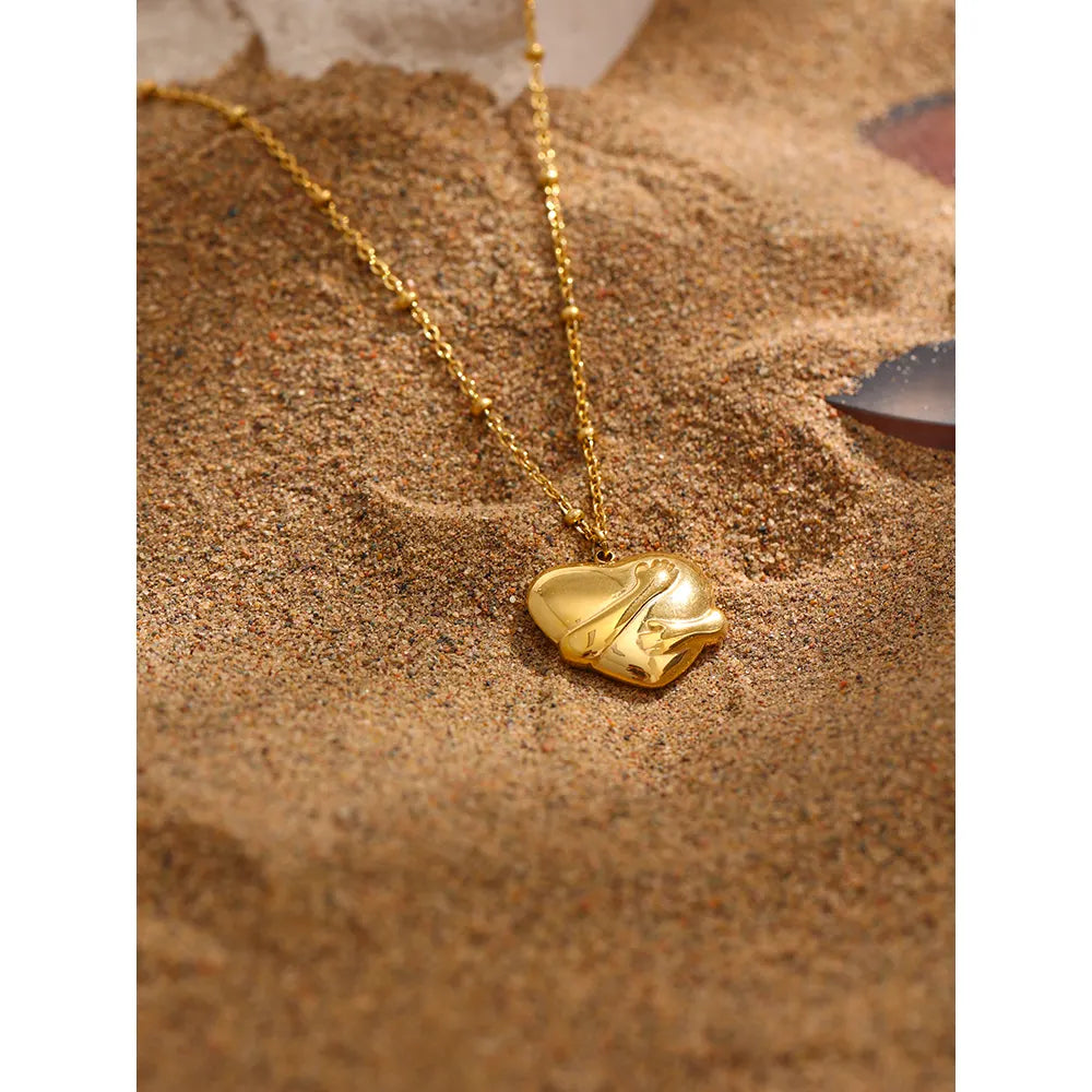 Heart Hug Pendant Necklace