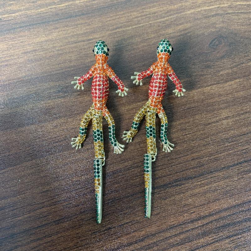 Exotic Reptile Drop Earrings