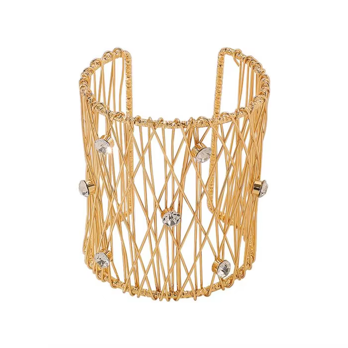 Woven wire crystal Bracelet
