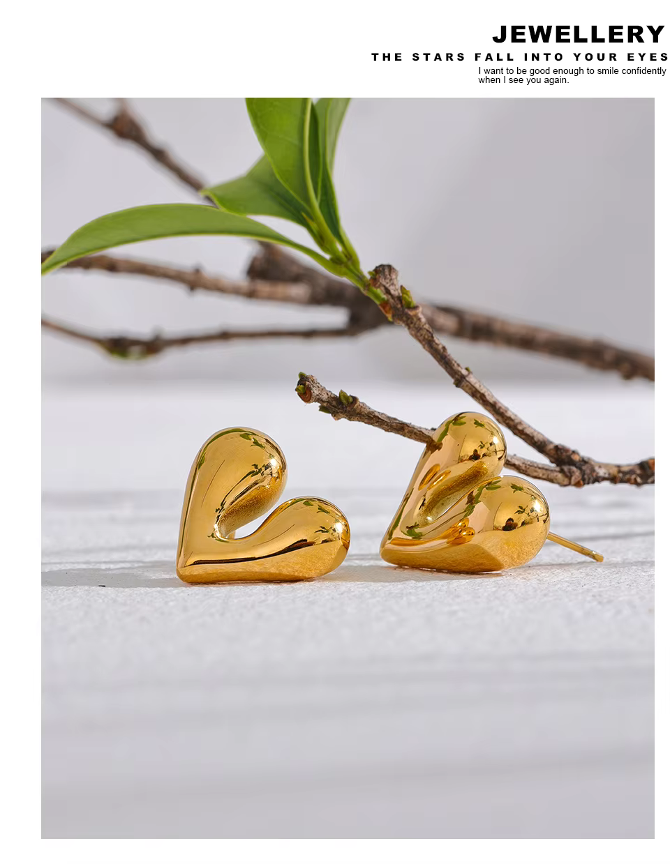 Elara Heart Studs