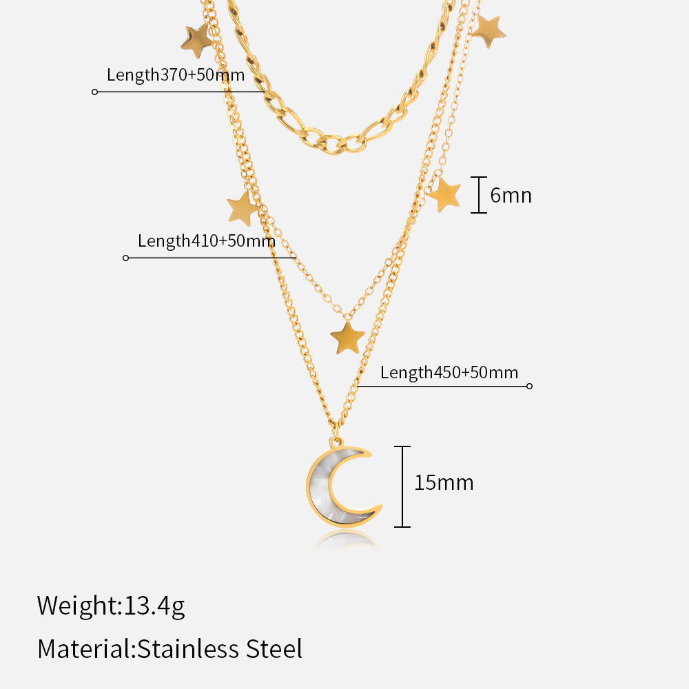 Starlit Grace Layered Necklace