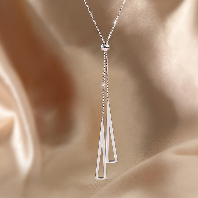 Geometric Drawstring Necklace