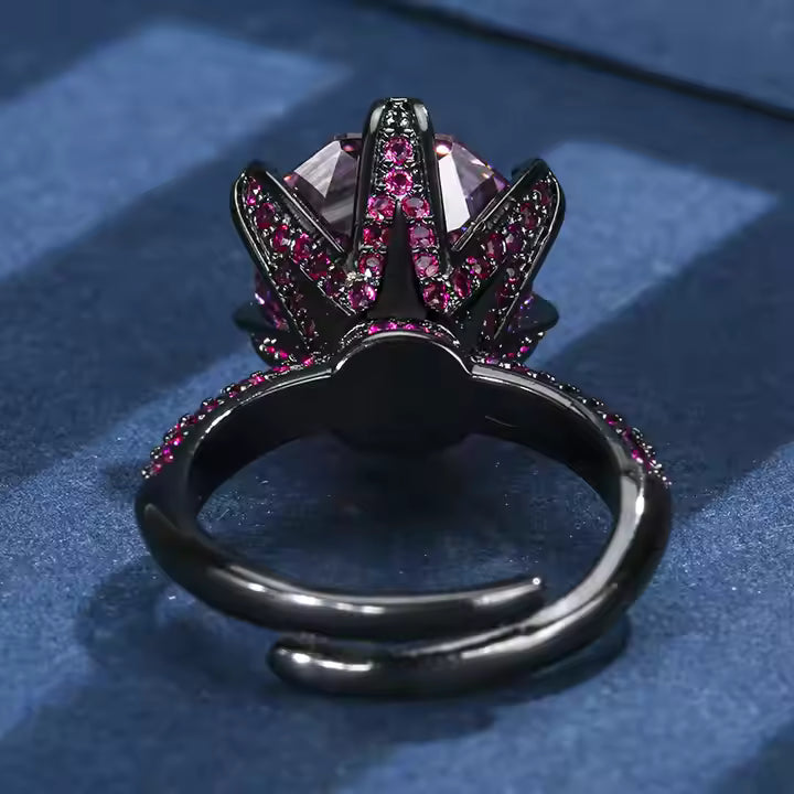 Rose Cut Cocktail Ring
