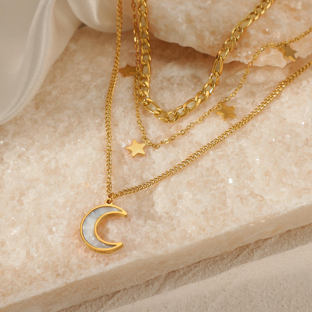 Starlit Grace Layered Necklace