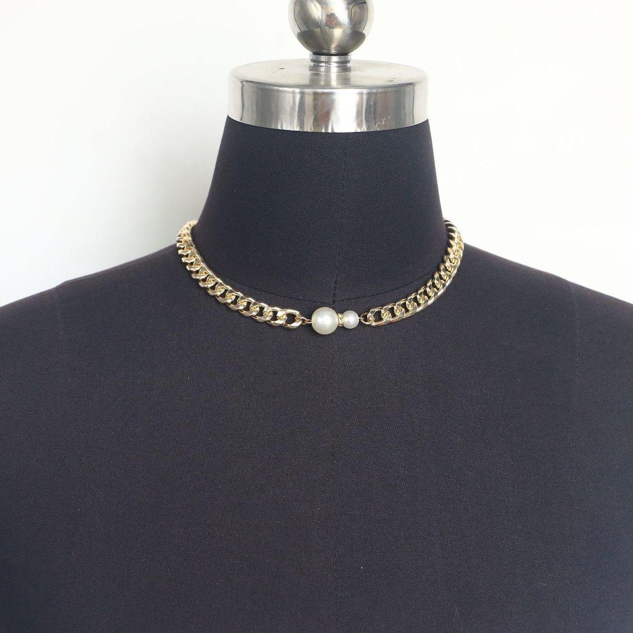Duo Pearl Chain Choker