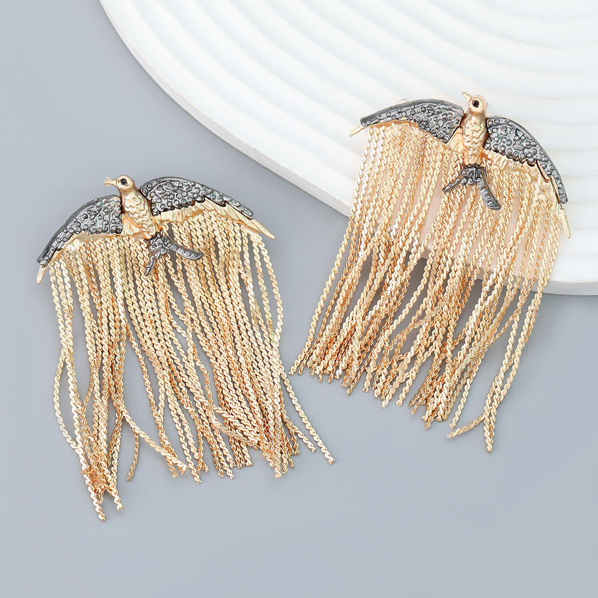 Golden Soar Tassel Earrings