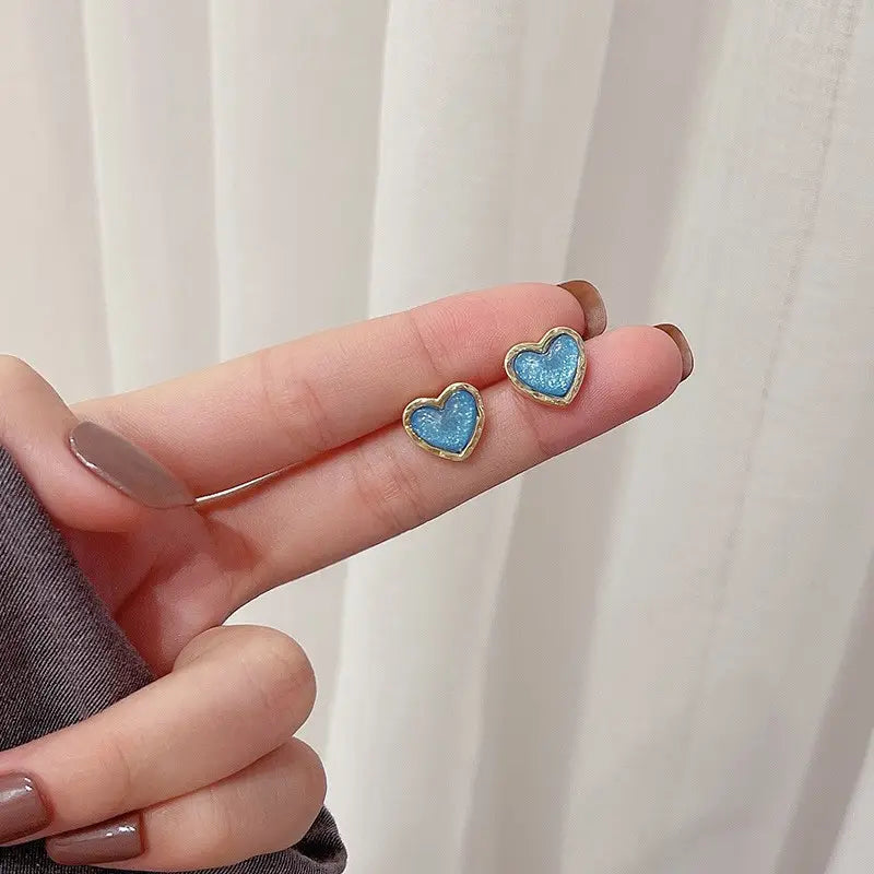 Bluebell Heart Studs