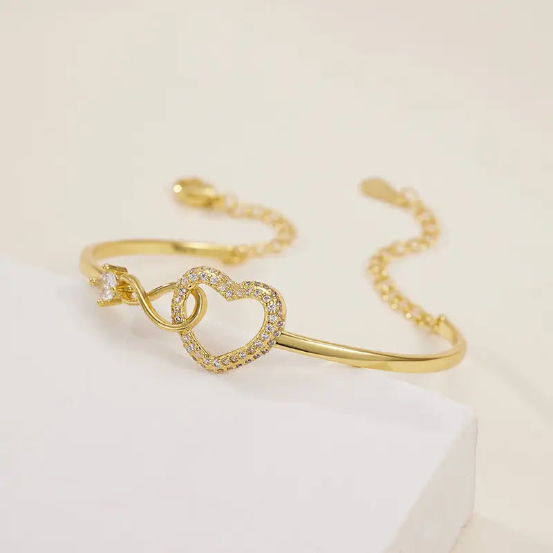 Love Charm Bangle Bracelet