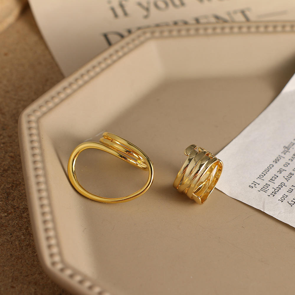 Golden muse stack of 2 rings