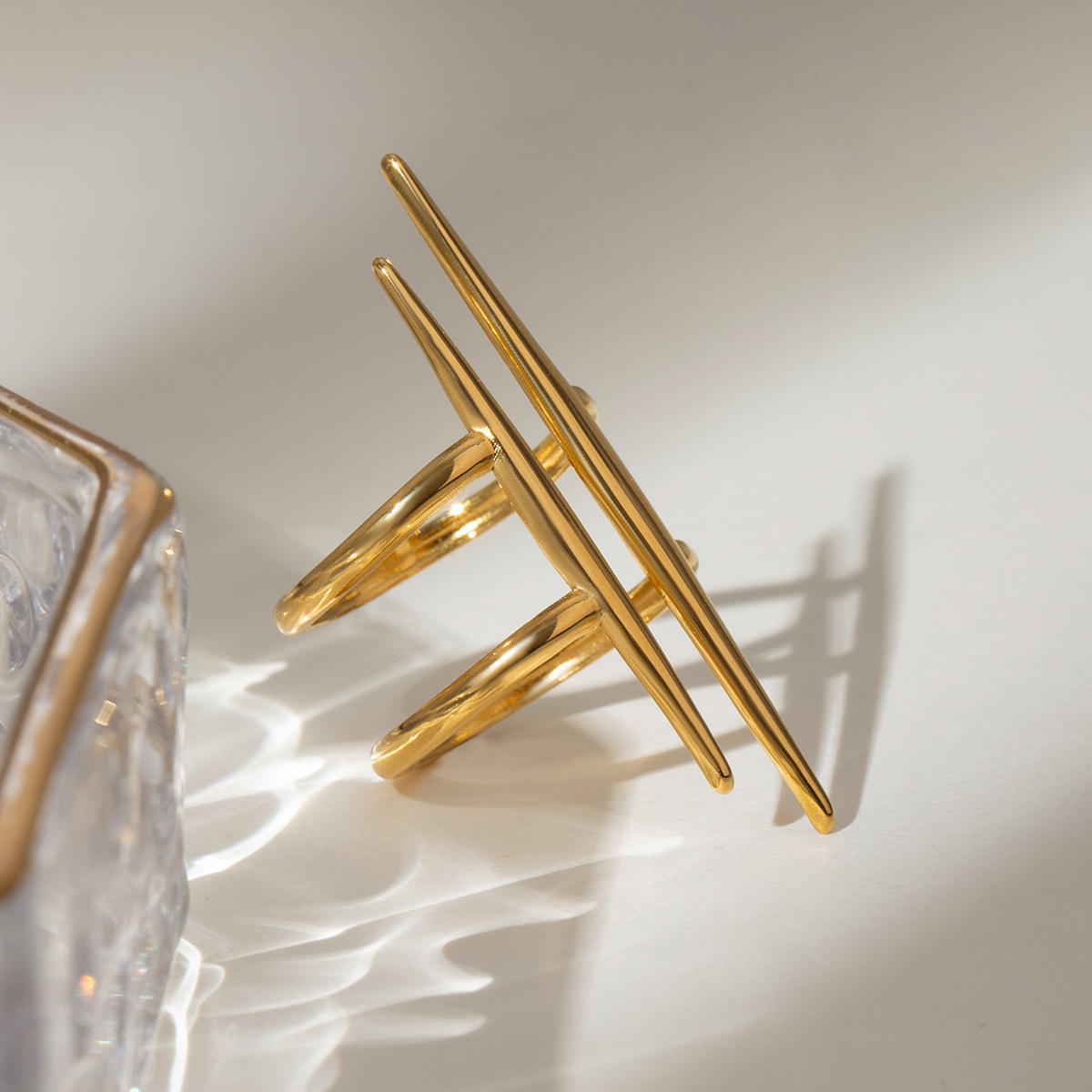 Double Layer Vintage Open Ring