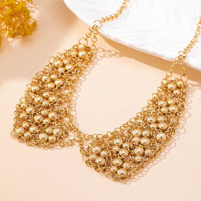 Ball bead Collar Necklace