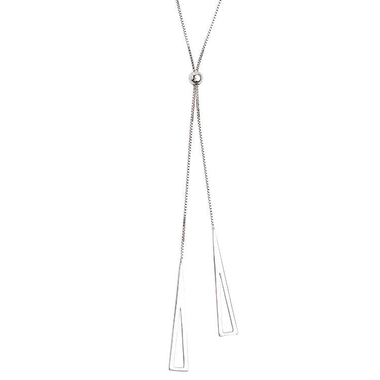 Geometric Drawstring Necklace