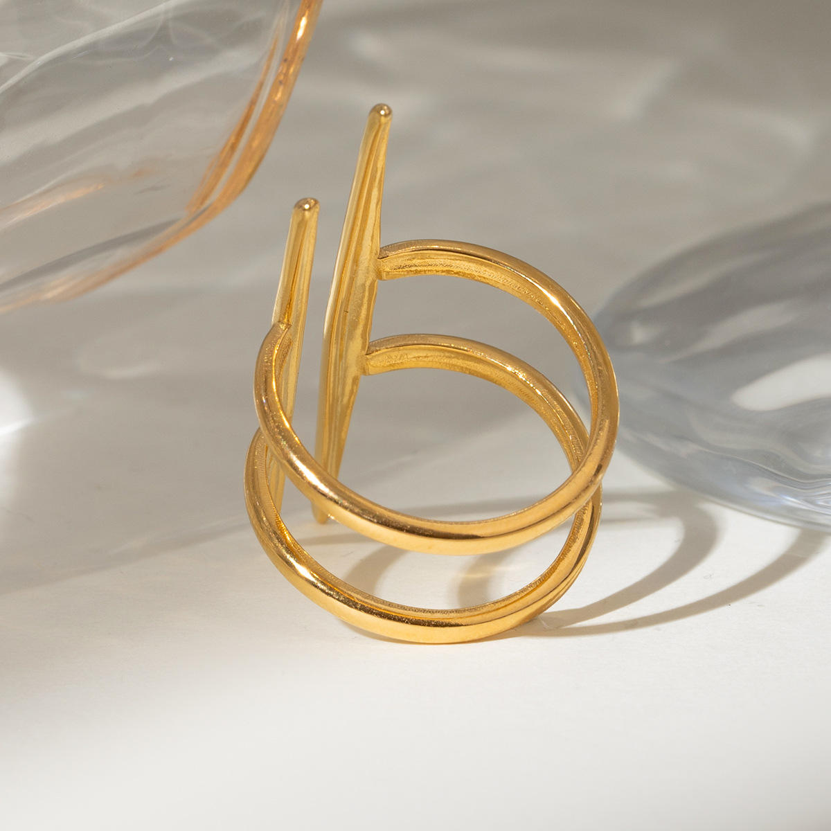 Double Layer Vintage Open Ring