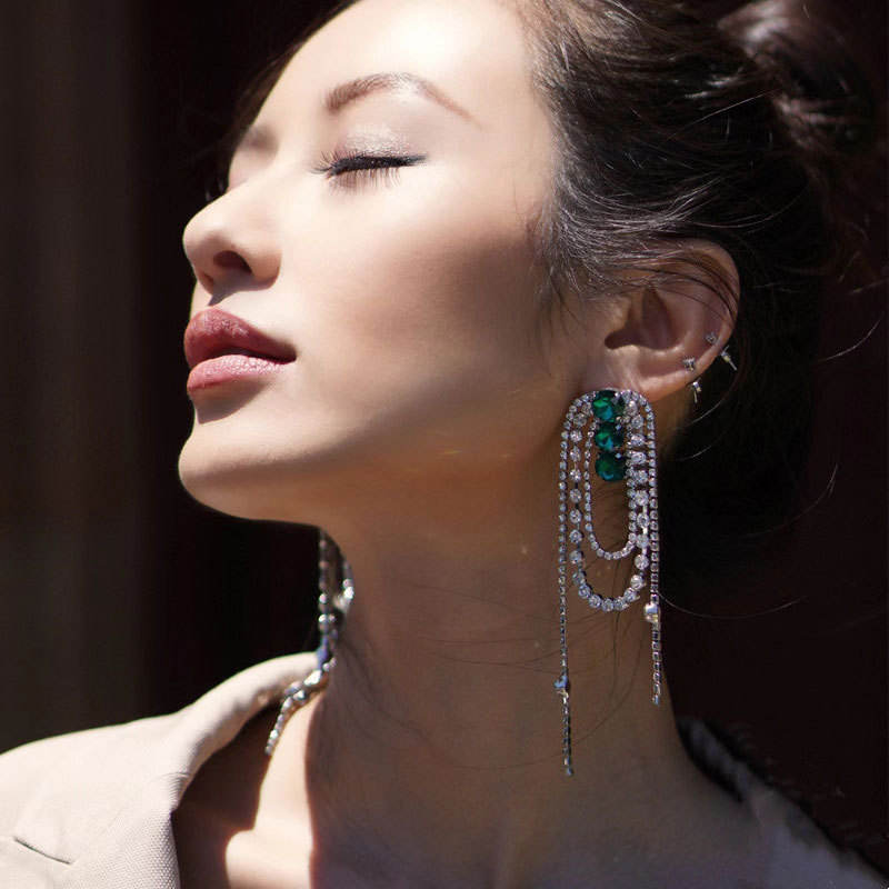 Emerald Siren Earrings