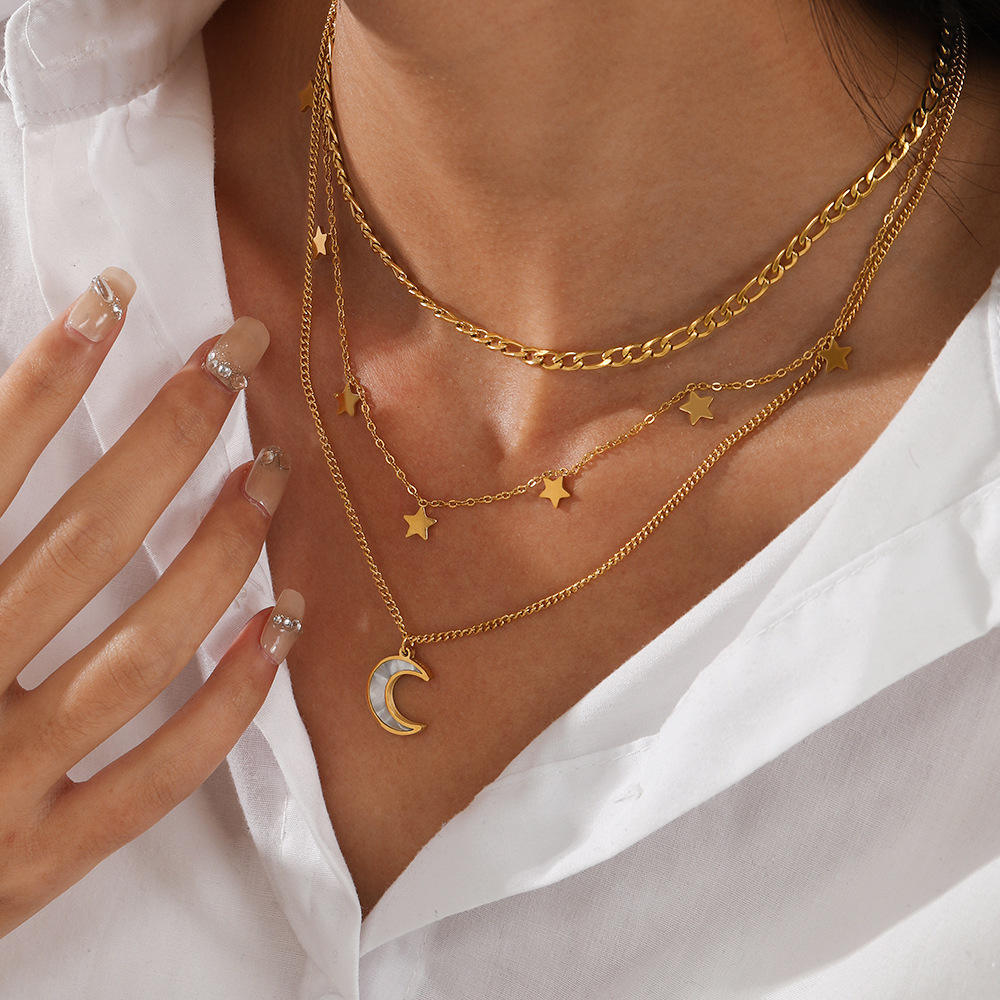 Starlit Grace Layered Necklace