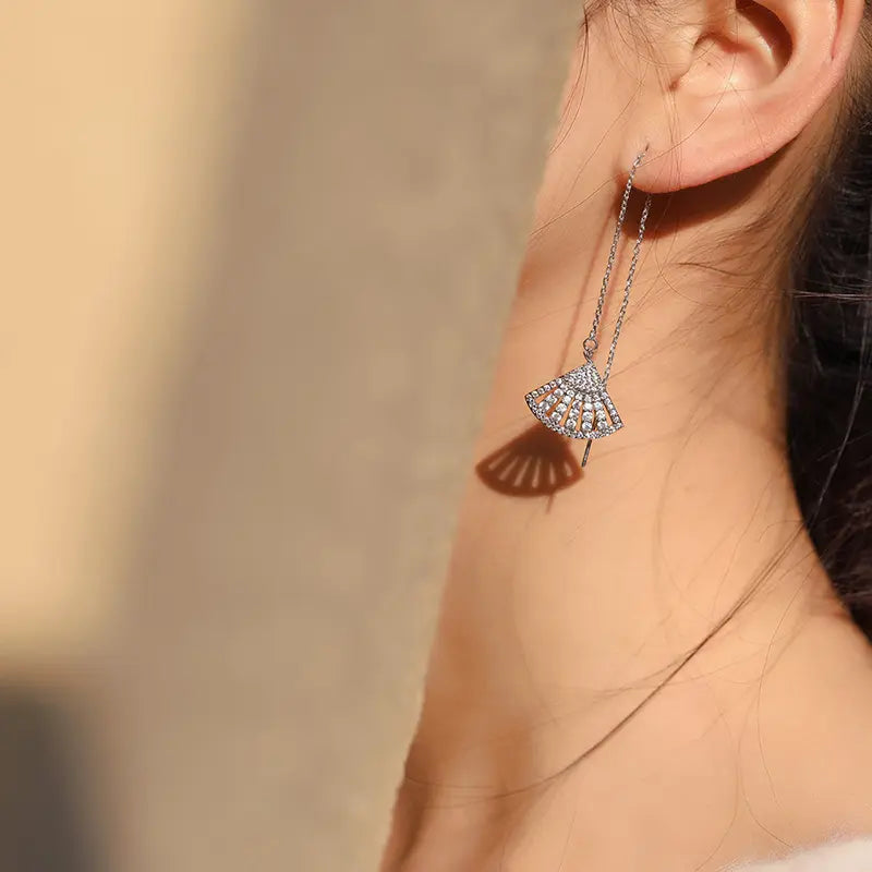 Fan Drop Earring