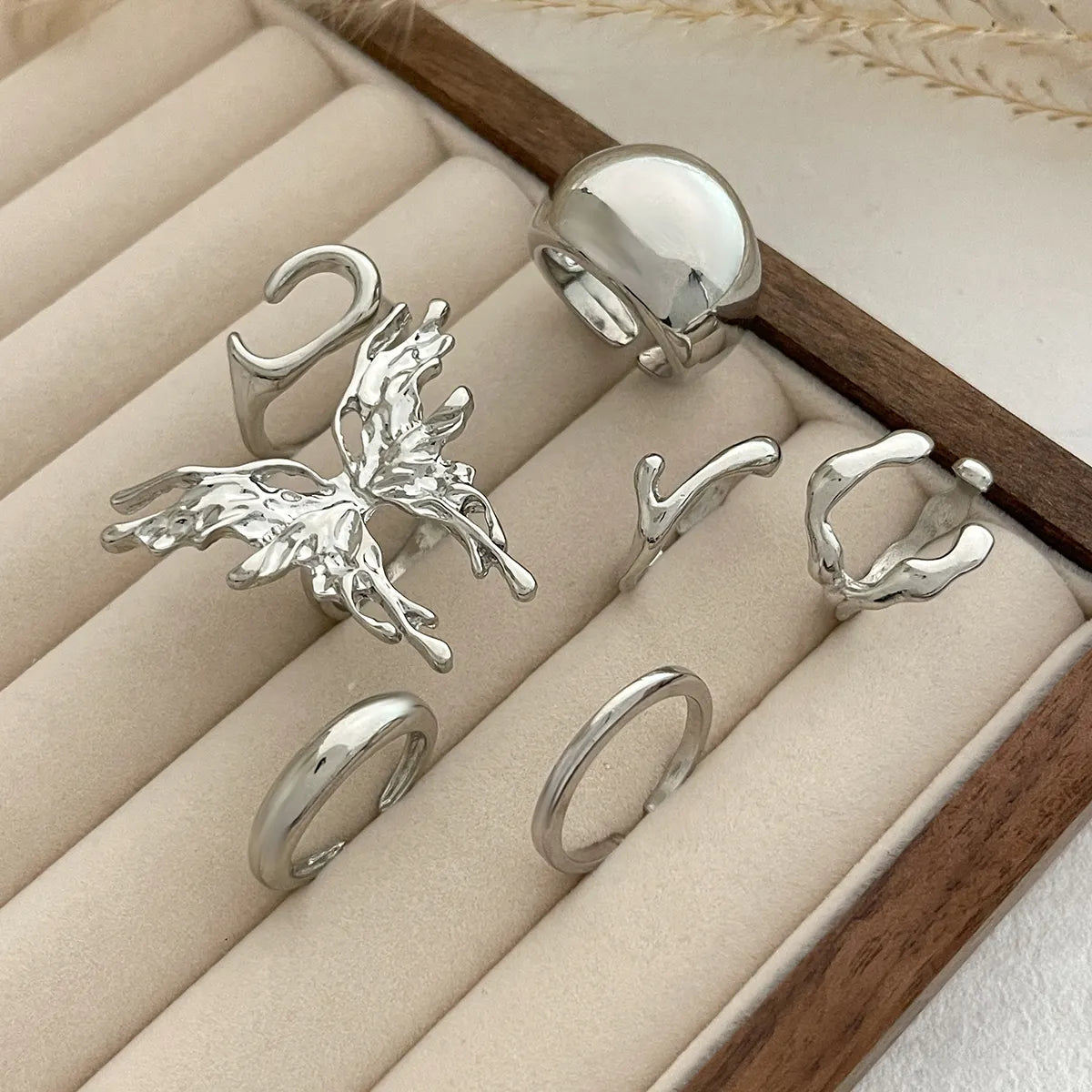 Butterfly Stack Rings