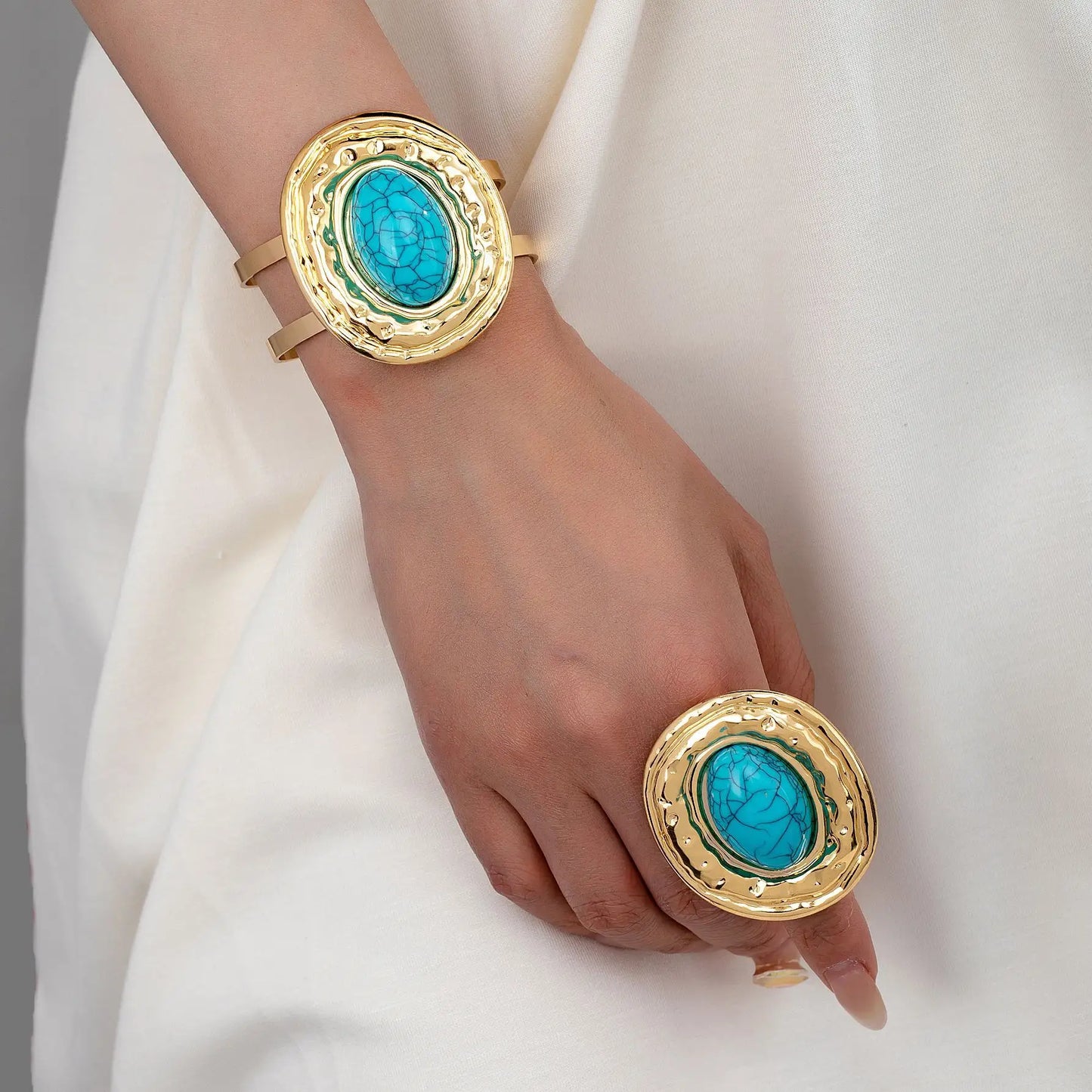 Turquoise Bracelet & Ring Set