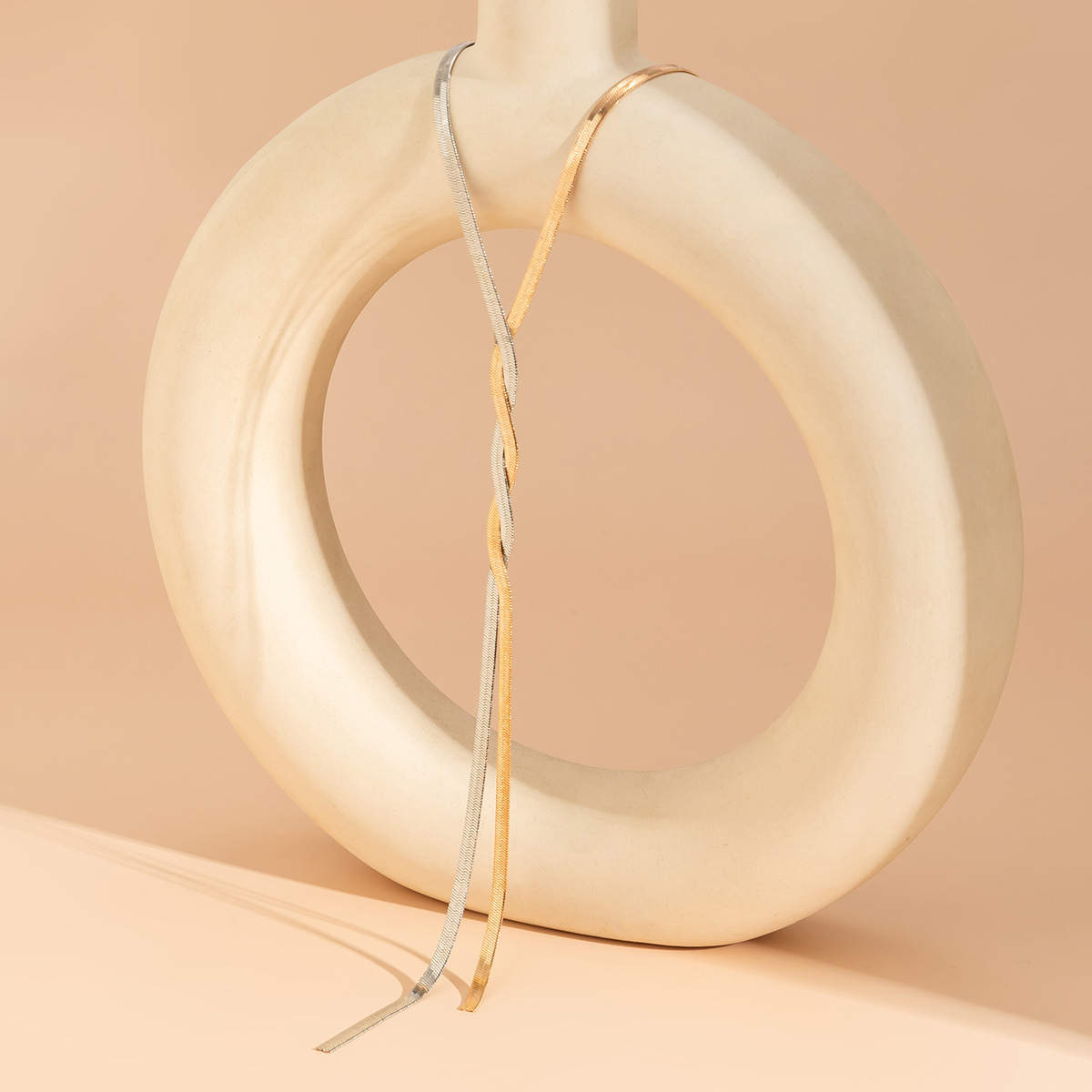 Elegant Snake Bone Chain Necklace