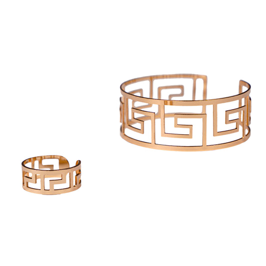 Sleek Geometric Duo