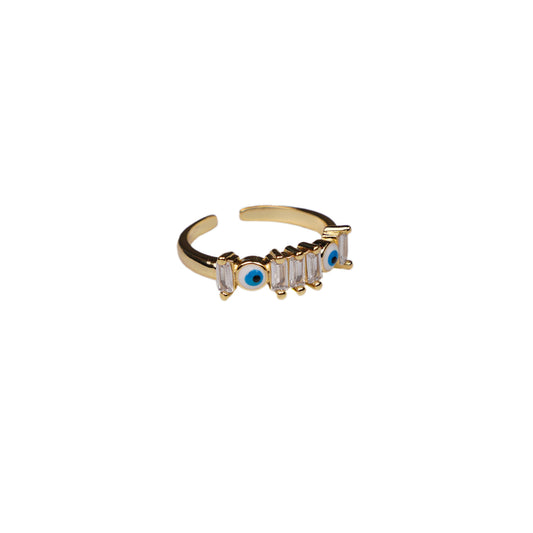 Stone Evil Eye Ring