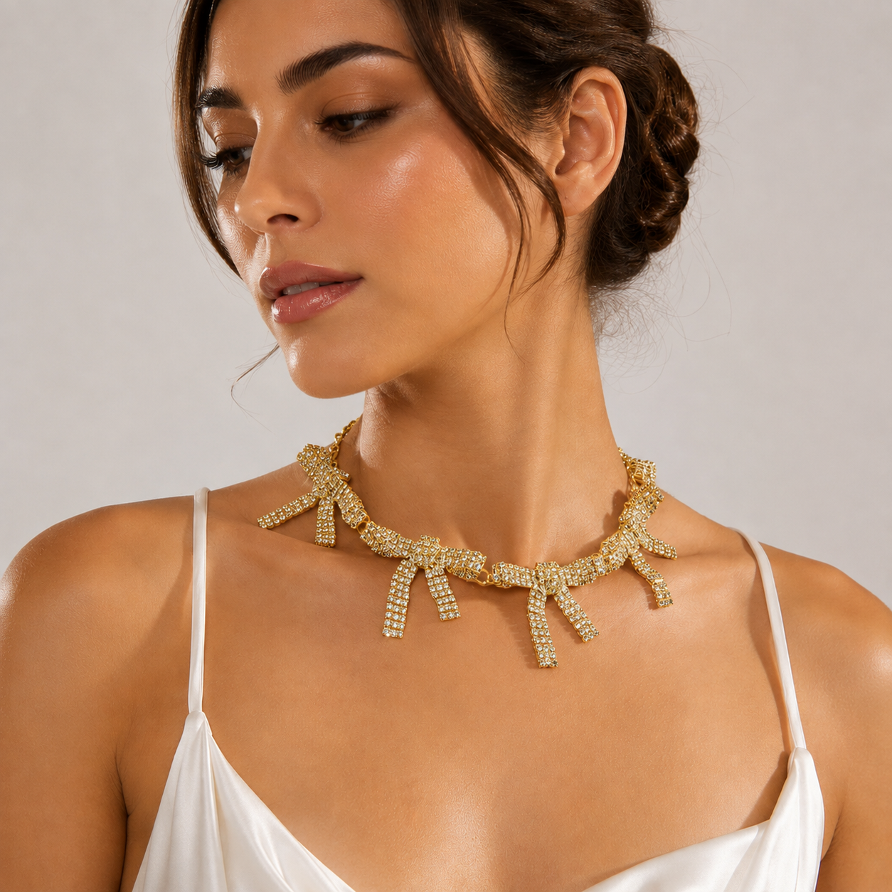 Ribbon Cascade Necklace