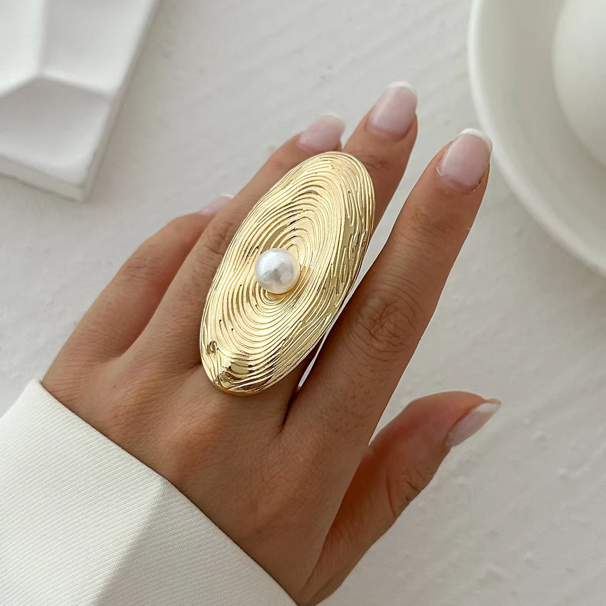 Opal Pearl Ring
