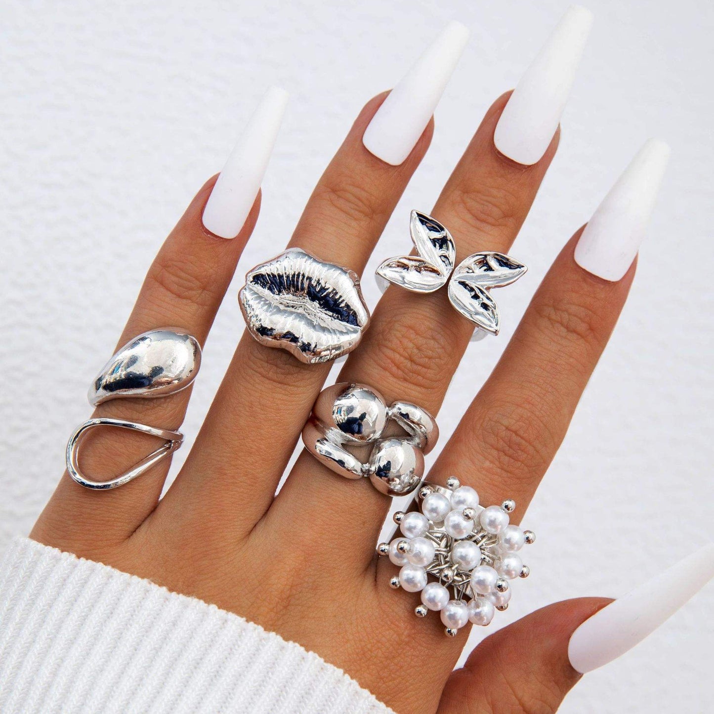 Power Glam ring set