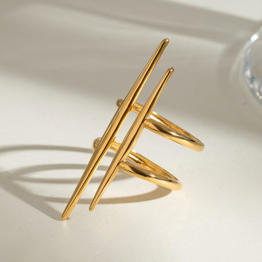 Double Layer Vintage Open Ring