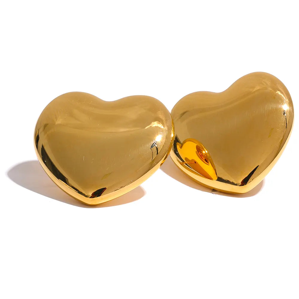 Belle Heart Studs