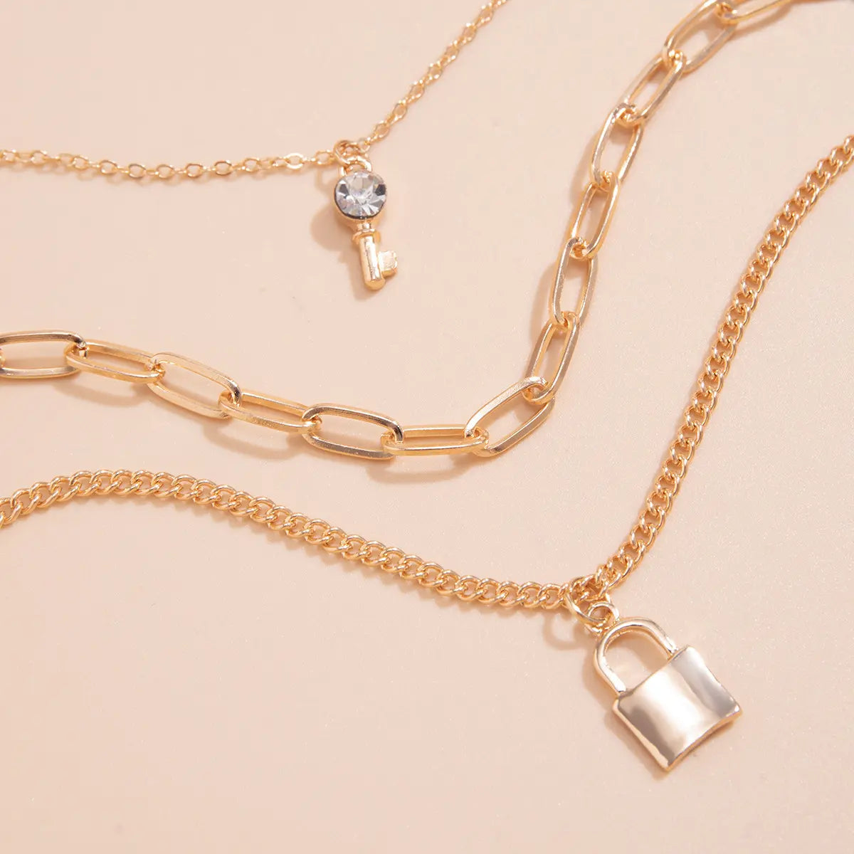 Lock & Key Layered Necklace