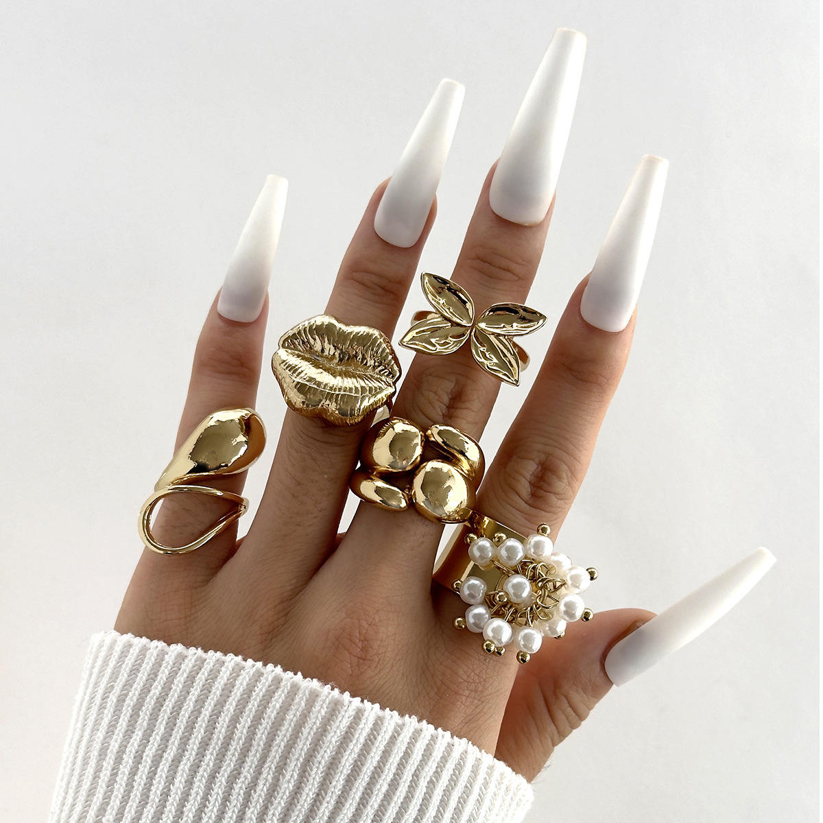 Power Glam ring set