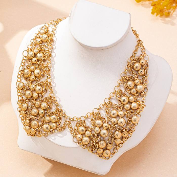 Ball bead Collar Necklace