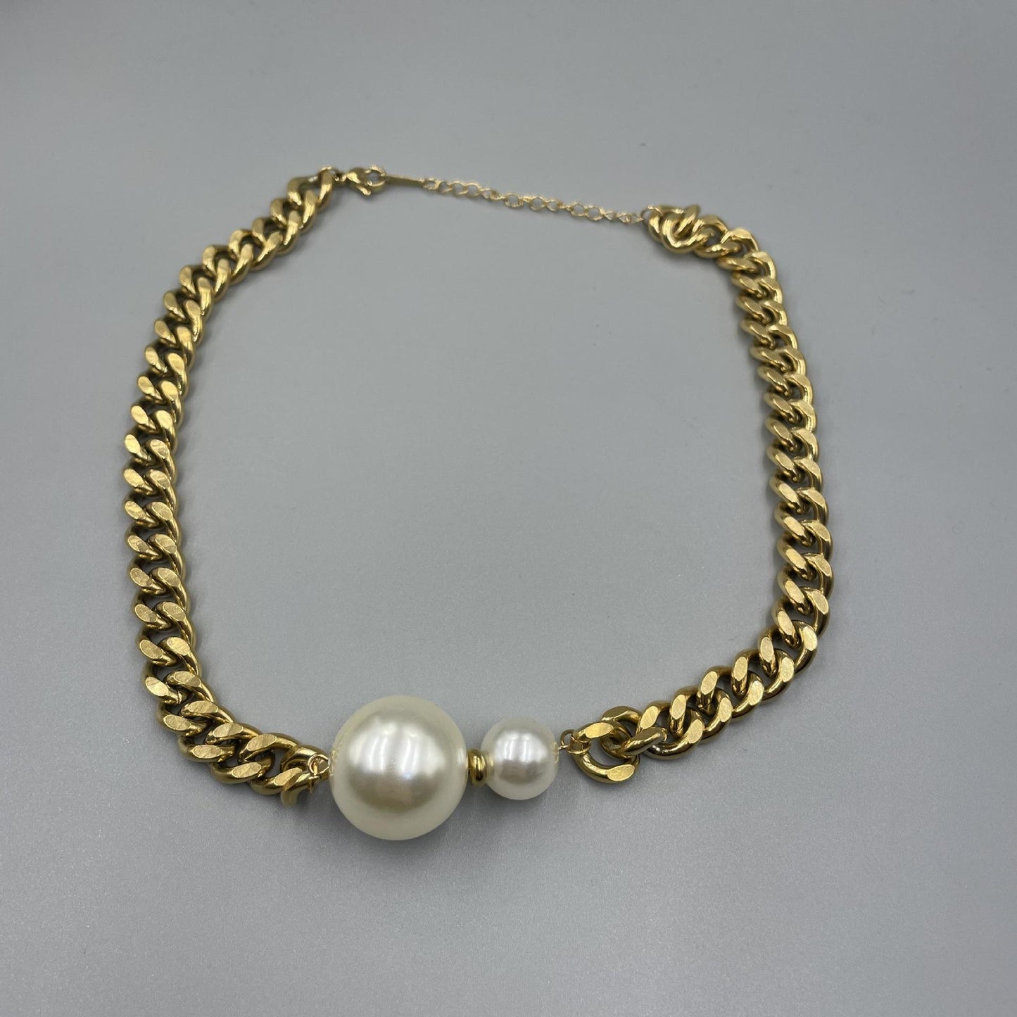 Duo Pearl Chain Choker