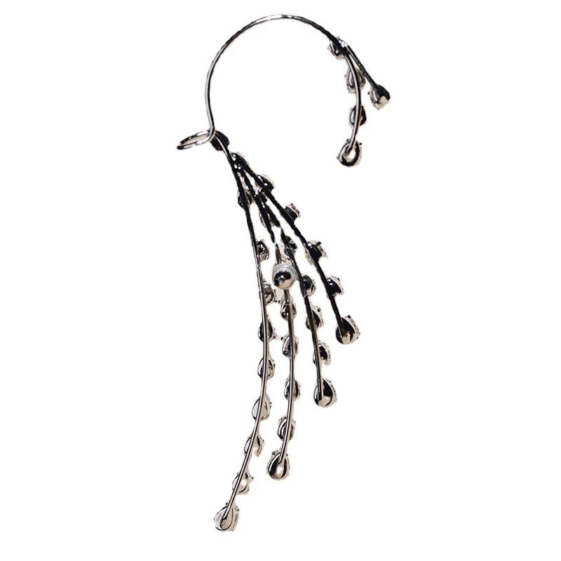 Crystal Waterfall single Ear Cuff