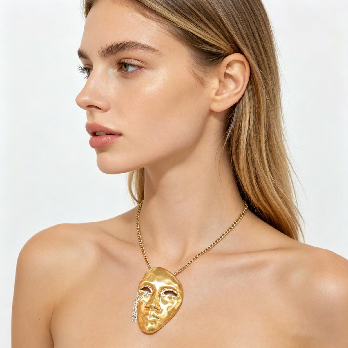 Mystique Mask Necklace