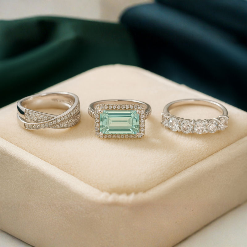 Crown Stack of 3 Rings